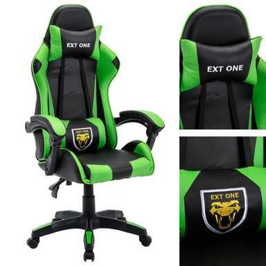Fotel Gamingowy, krzesło gracza EXT ONE Green