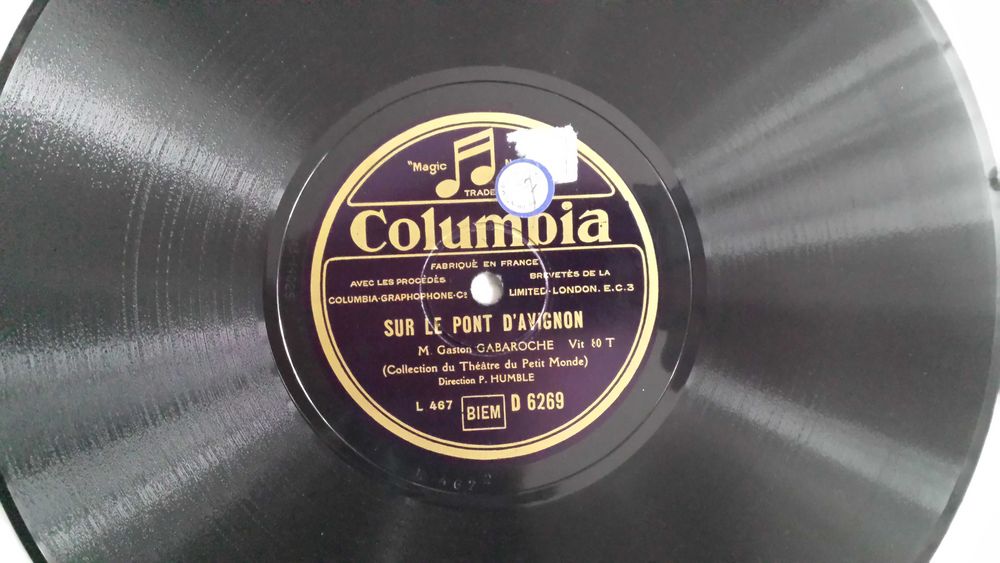 Płyta winylowa - Gabaroche-Sur le pont d'avignon/ La tour prends garde