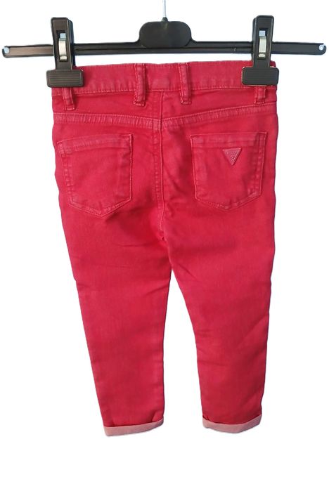 GUESS Spodnie czerwone jeans rozmiar 104 cm