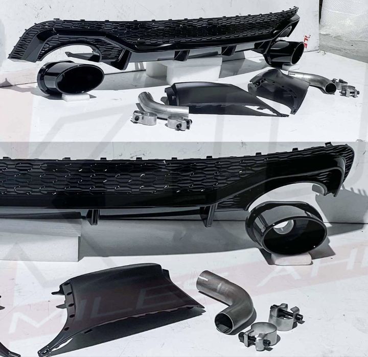 Audi Q5 SLine SQ5 2018 глянцевий чорний дифузор в стилі RSQ8 Британія