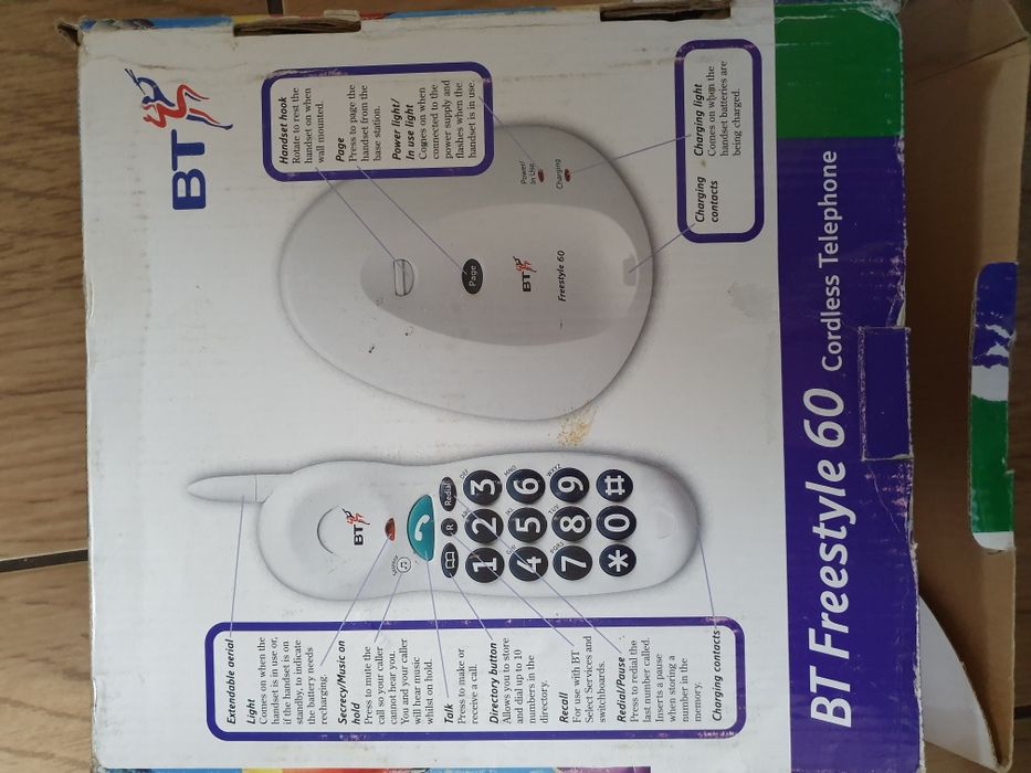 BT Freestyle 60 Bezprzewodowy telefon z dużymi przyciskami

Nowy