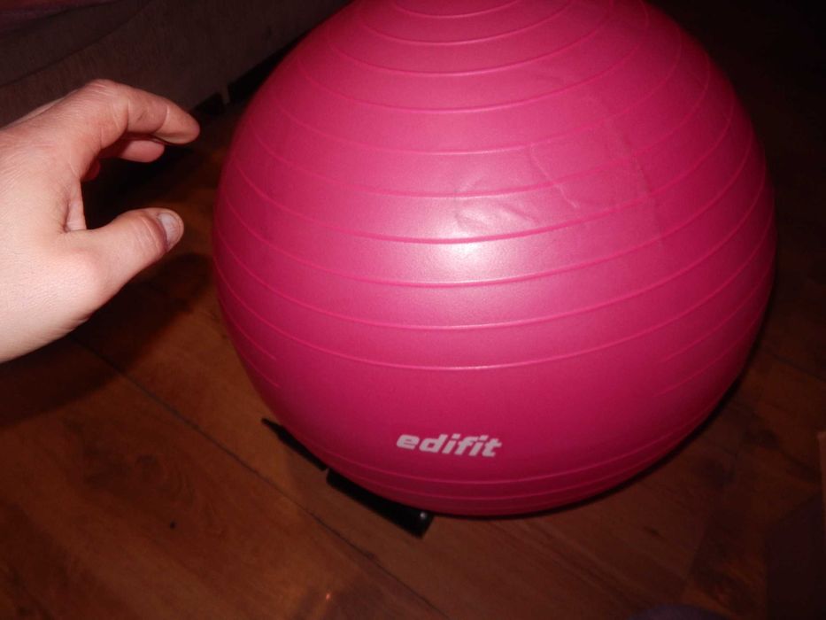 Wyprzedaż->L6868 Edifit 55 cm piłka gimnastyczna różowa
