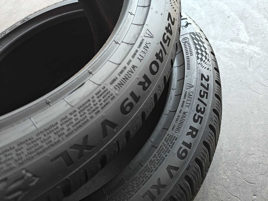 різноширокі R19 245 40/R19 275 35 шини зимові Continental Winter Contact 8S XL преміум клас на БМВ стояли куплені новими 1 сезон їздили