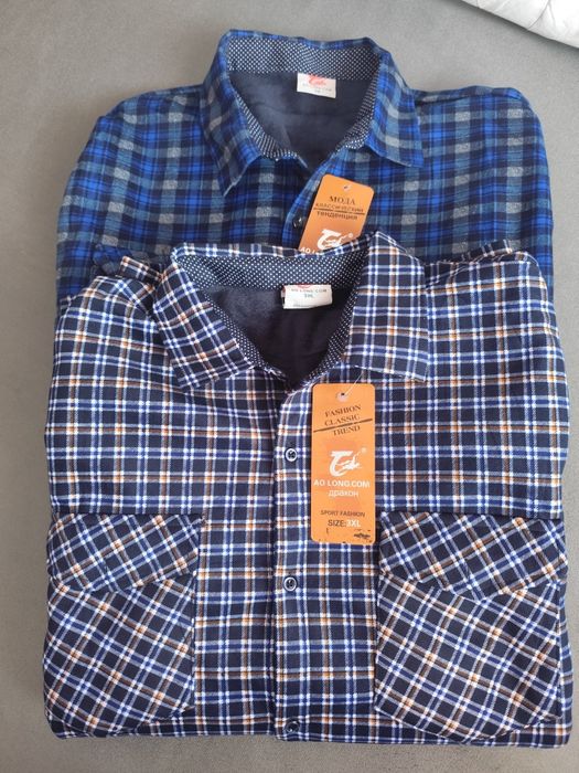 РОЗПРОДАЖ ЗАЛИШКІВ!!! Тепла чоловіча рубашка з начосом