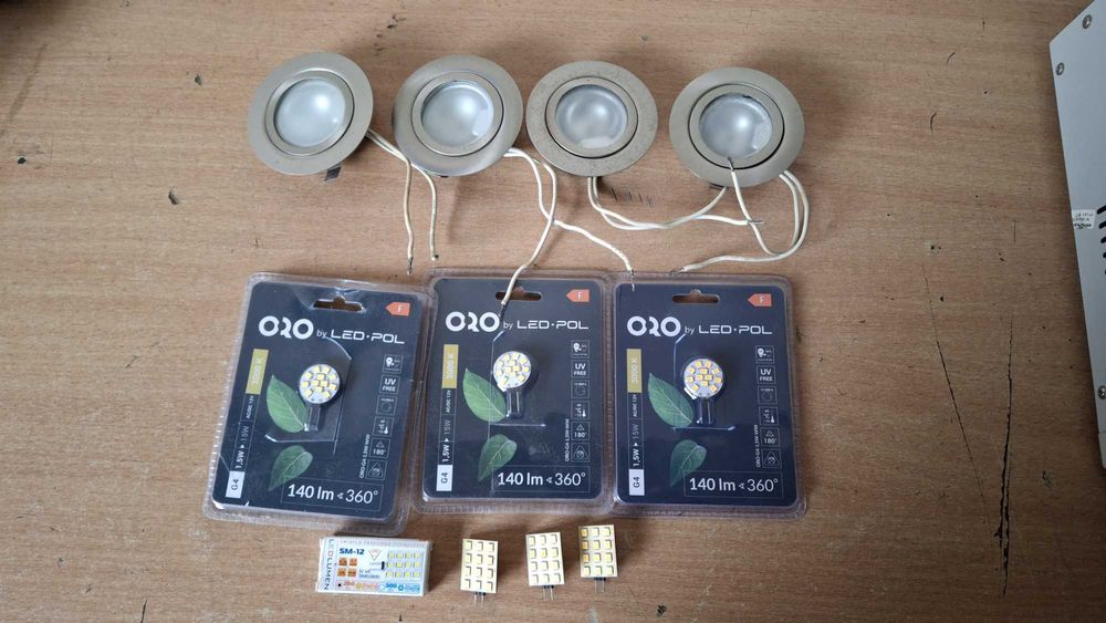 Oprawy halogenowe +wkłady LED