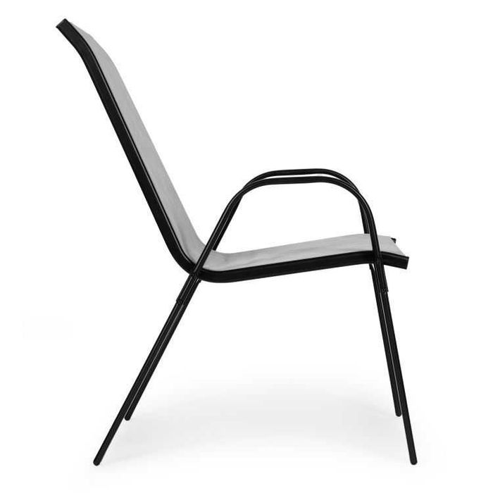 KRZESŁO OGRODOWE uniwersalne całoroczne - komplet 4 szt. JASNOSZARE