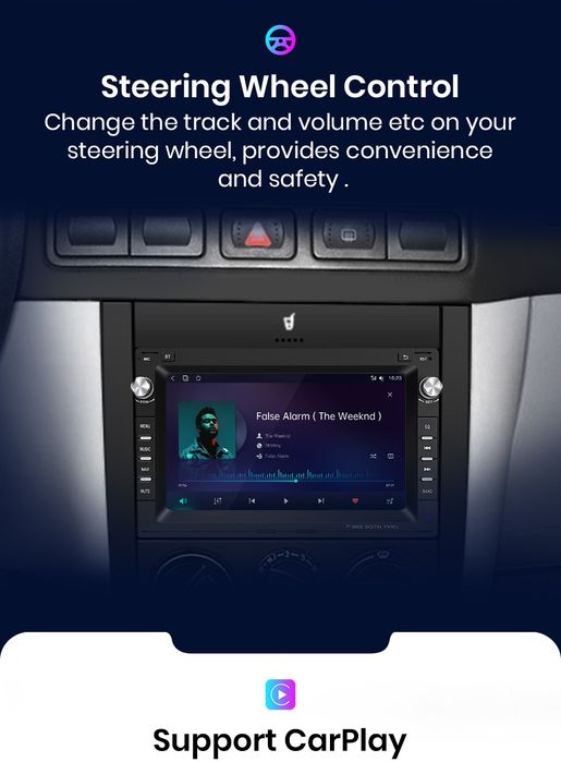 Rádio Android Volkswagen Golf 4 Passat B5 Seat 8-core 4G Carplay 4/64G