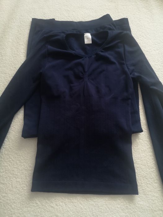 Komplet bielizny termoochronne koszulka i getry L 40 granatowe 2 hm