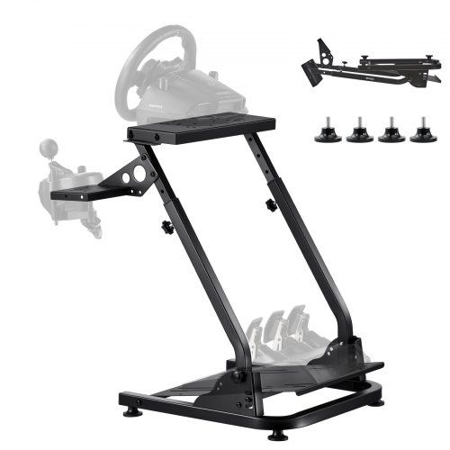 Suporte para volante de corrida VEVOR, suporte ajustável e dobrável para simulador