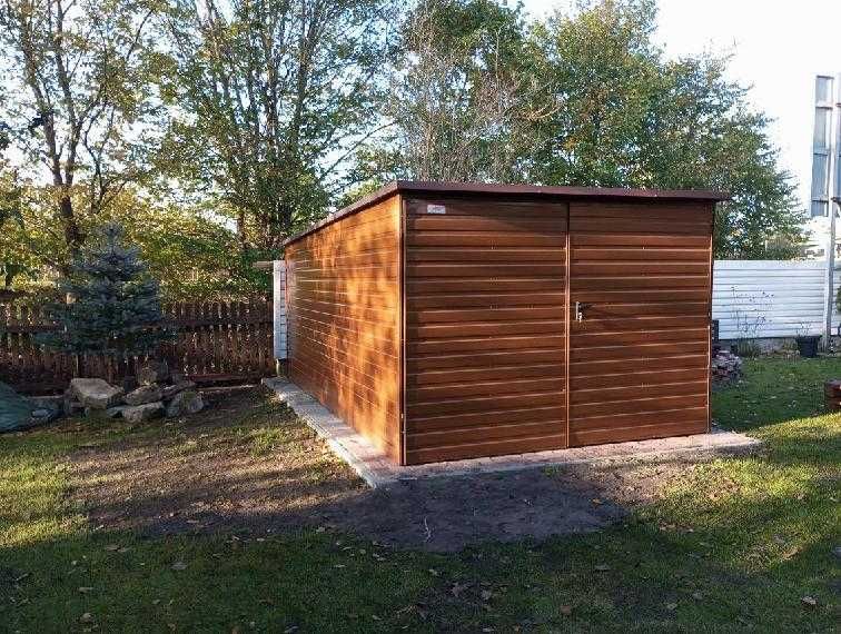 Garaż blaszak od PRODUCENTA 5x5 drewnopodobny (95)
