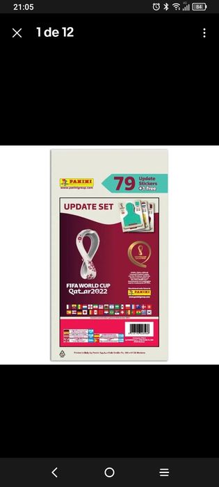 Update de 80 cromos Qatar 2022