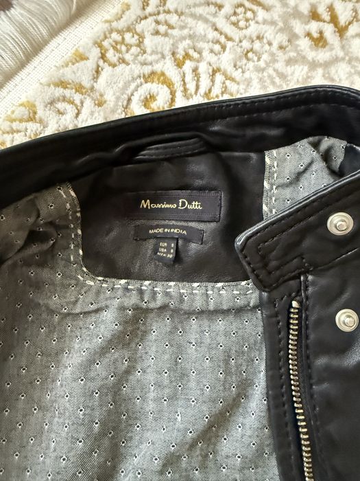 Шкіряна куртка Massimo dutti