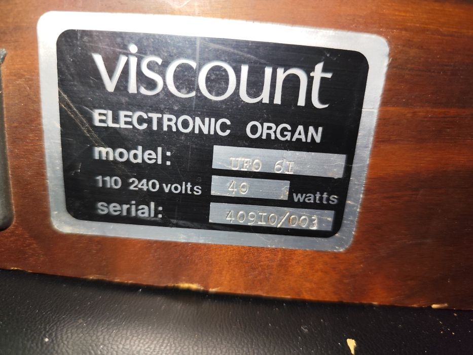 Orgão UFO 61 dos anos 80