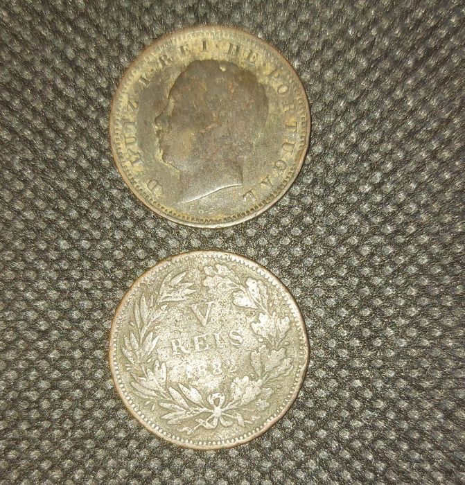 Moedas de 5 reis de 1882