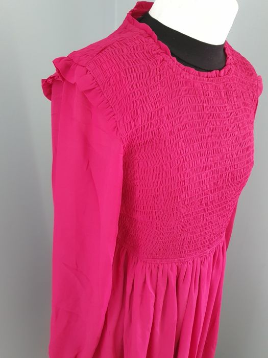 Sukienka ciążowa różowa na wesele poprawiny chrzciny komunie