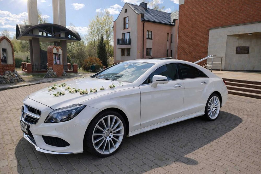 Samochód/Auto do Ślubu ,Wesele Mercedes CLS Biała Perła Cennik