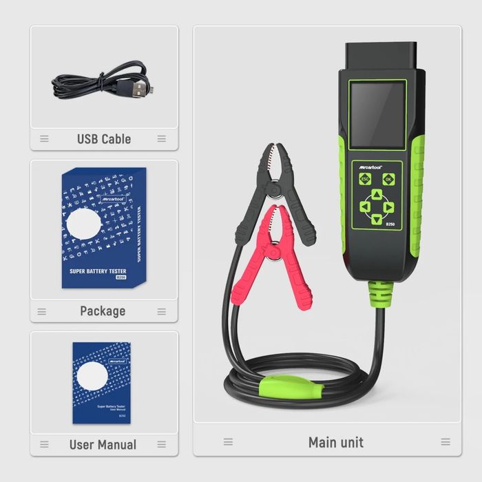 Супер тестер акумуляторних батарей 12/24v