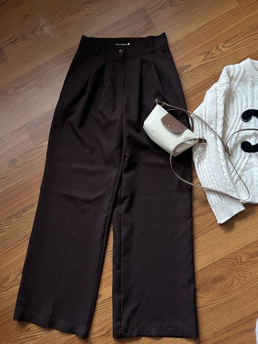 Шоколадні брюки палацо жіночі