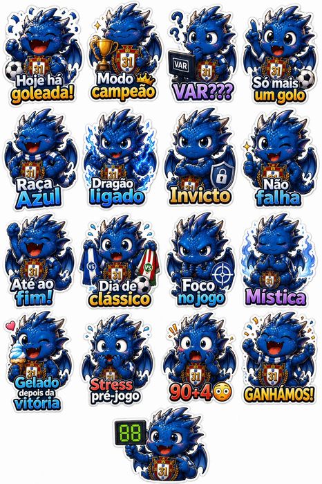 NOVA coleção portista chibi edição limitada nunca antes vista
