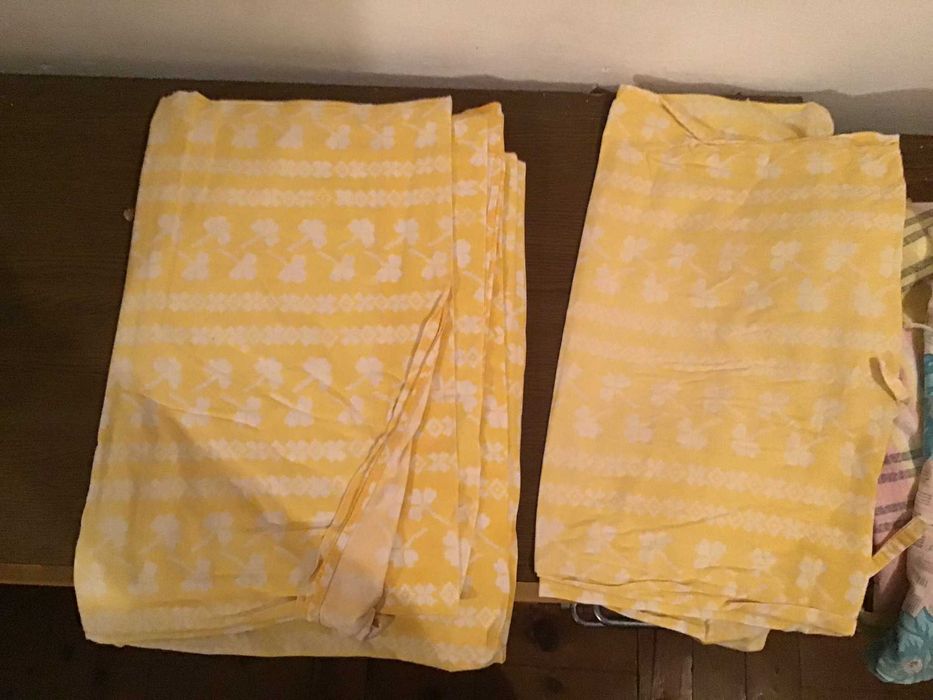 lencol e fronha amarela cama solteiro