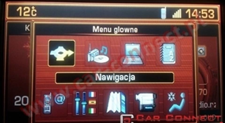 Citroen Peugeot język polski menu nawigacja Warszawa C4 308 C5 508 C8