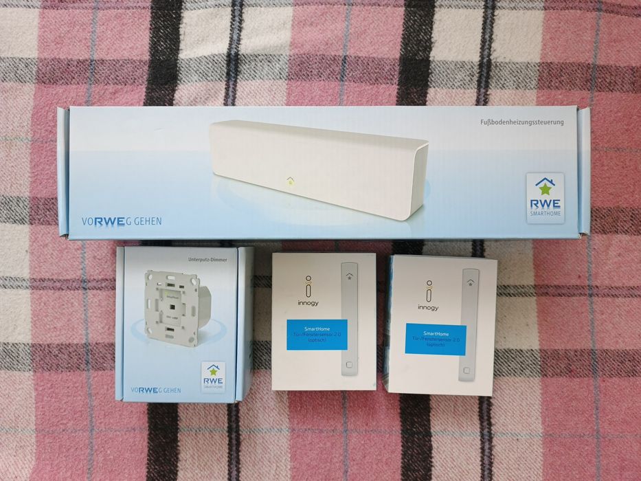RWE Smarthome / innogy (Тепла підлога, диммер, датчики), комплект розумного будинку.