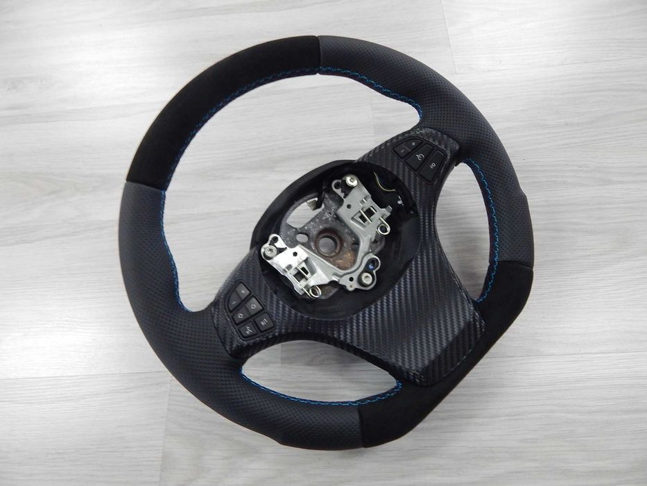 BMW X5 E53 X3 E83 - kierownica skóra sport alcantara 3-385-E53-1-MF
