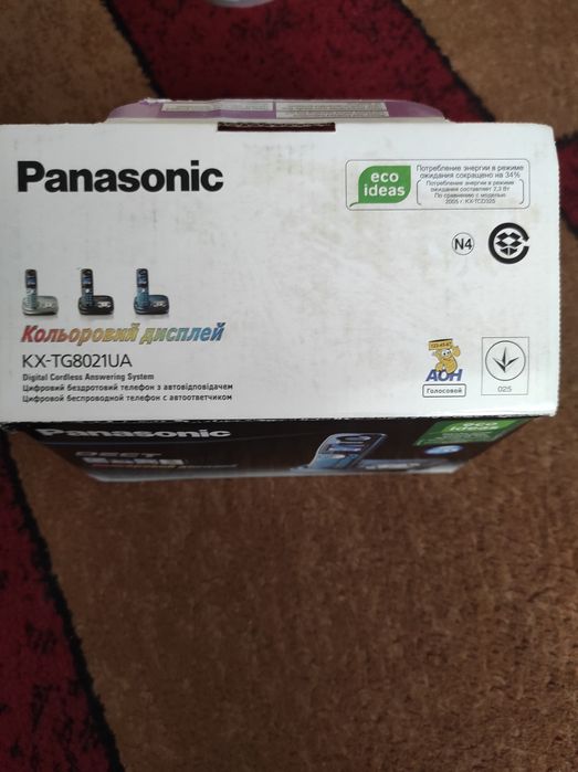 Цифровий бездротовий телефон Panasonic KX-TG8021UA