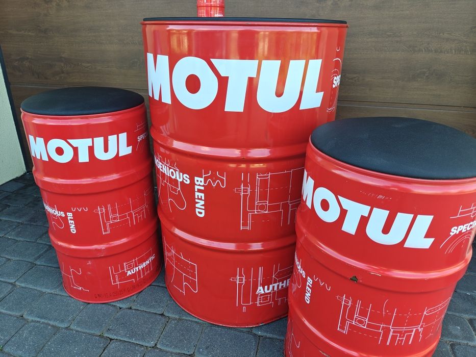 Meble z beczek zestaw