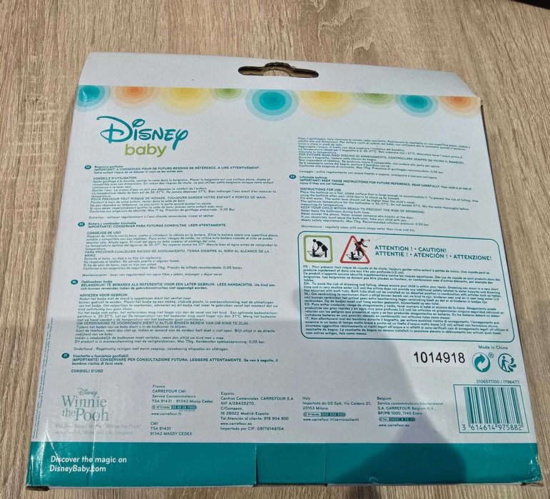 Banheira insuflável Disney Baby winnie the pooh