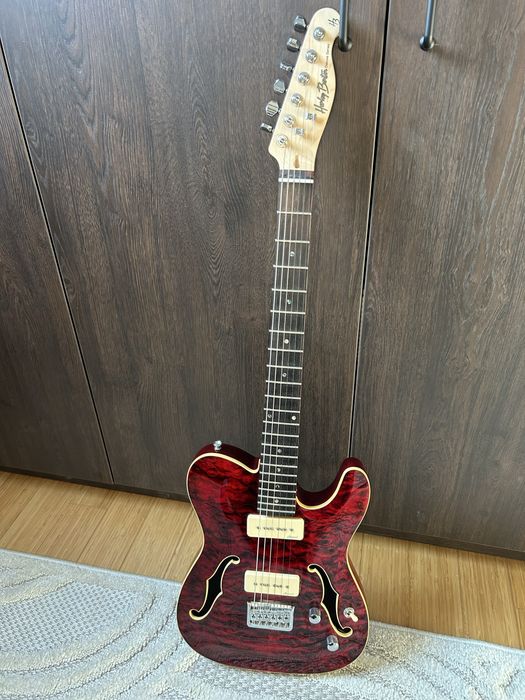 Harley Benton TE-90QM Trans Red