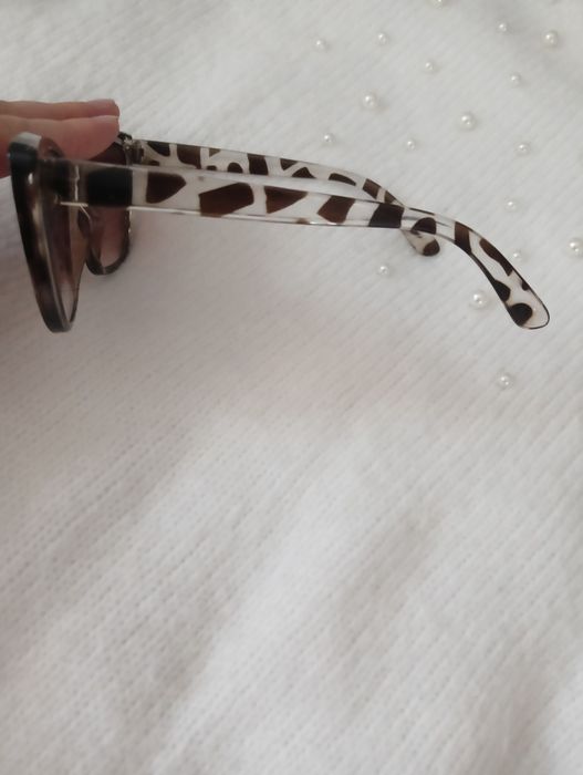 Okulary przeciwsłoneczne damskie w panterkę nowe!