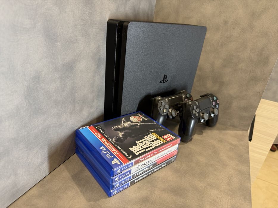 ‼️ Playstation 4 SLIM 1Tb 1000 Gb + 2 геймпади ps4 пс4 гарантія