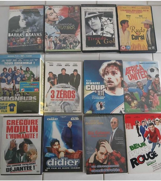Filmes relacionados com o Tema Futebol.
Língua e/ou Legendas em Inglês