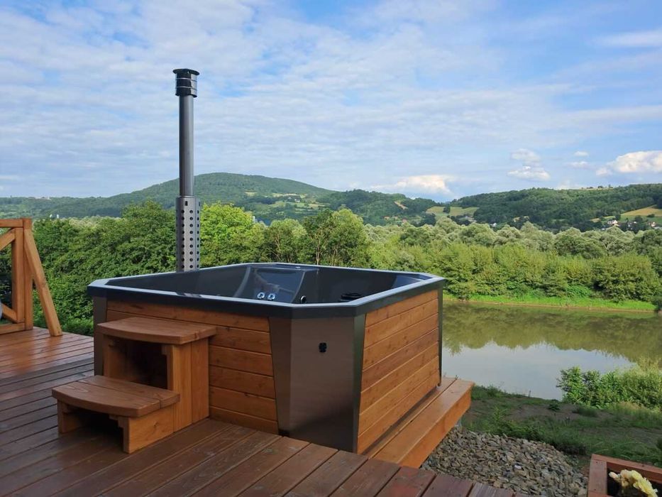 Jacuzzi Carpathian model PORAD, hydromasaż, dostawa balii