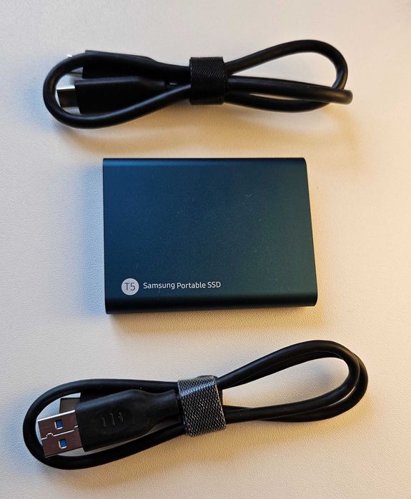 Samsung SSD T5 500gb Externo Solid State Drive Armazem Azul Muito Bem