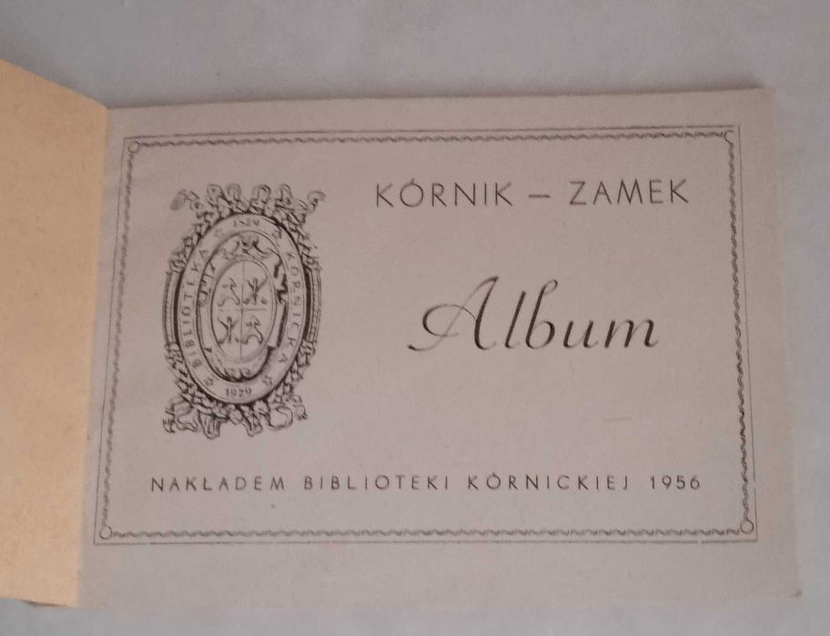 Kórnik Zamek mini Album Biblioteka Kórnicka 1956