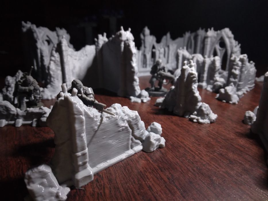 Терейн, руины здания. Kill team
