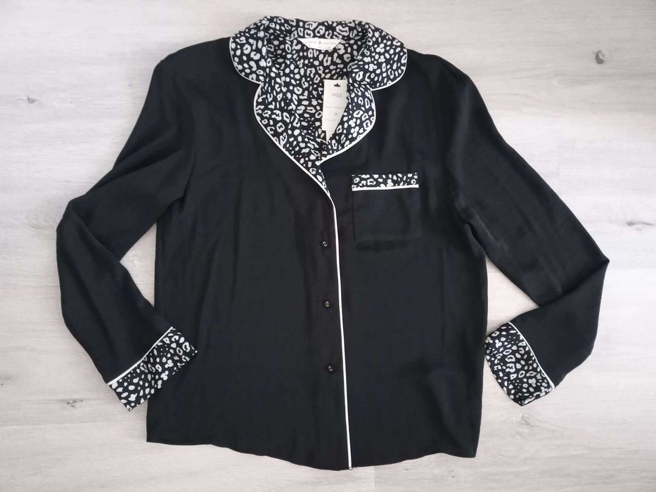 Рубашка в пижамном стиле  zara s xs m