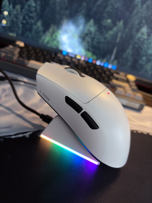 Nowa bezprzewodowa myszka LDON V3 PRO + stacja ładująca, gamingowa dla graczy
