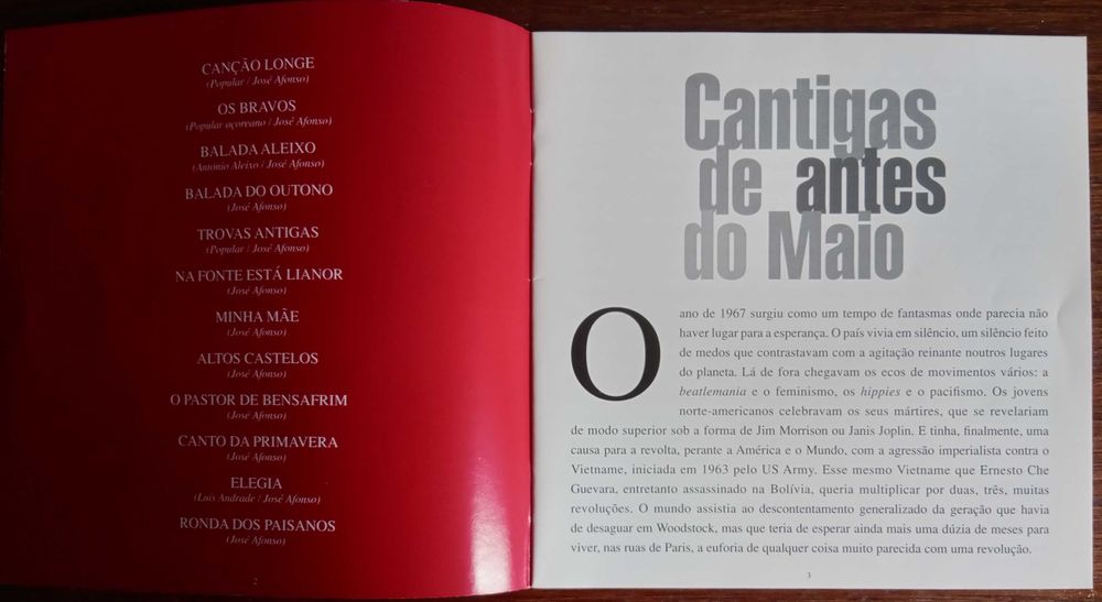 José Afonso	- - - - -		Baladas e Canções	- - - - -	CD64862472811394125