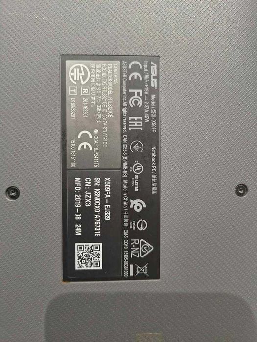 Laptop Asus x509f i5 8GB SSD 512