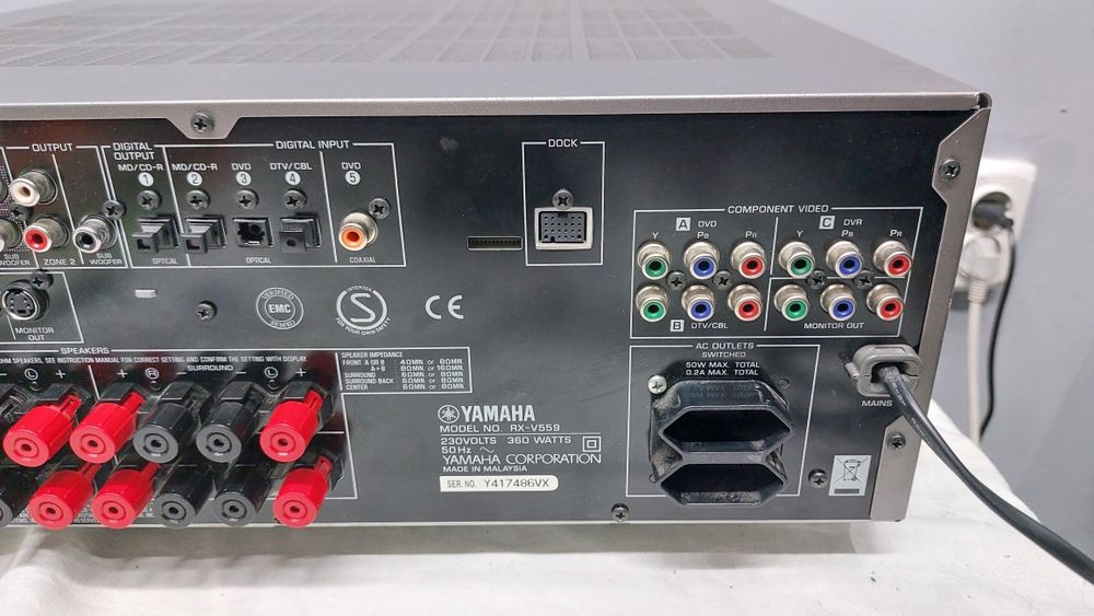 Yamaha rx v559 ресивер 5×95 ват 11 кг