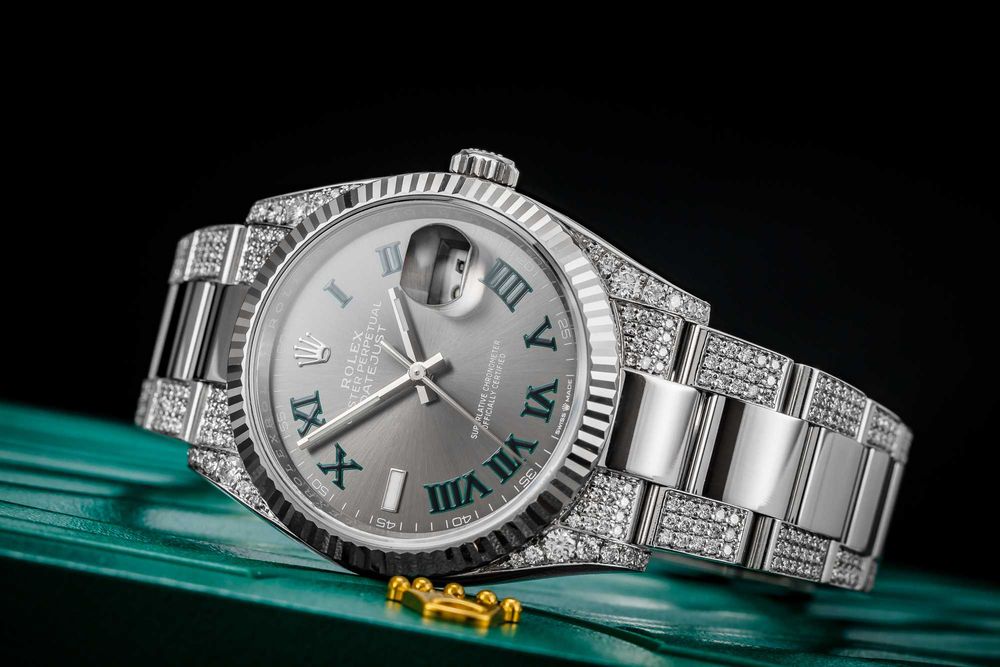 Zegarek Rolex Datejust 36 z diamentami iced, Wimbledon
