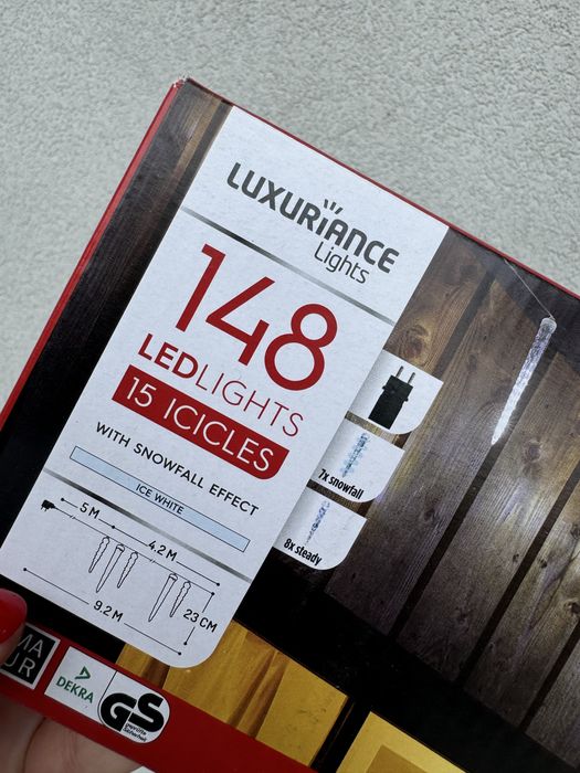 Lampki LED zewnętrzne sople nowe 148