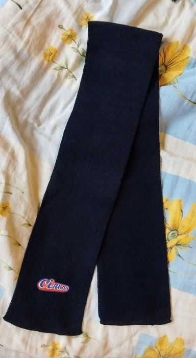 Шарф, вовна, темно-темно синій