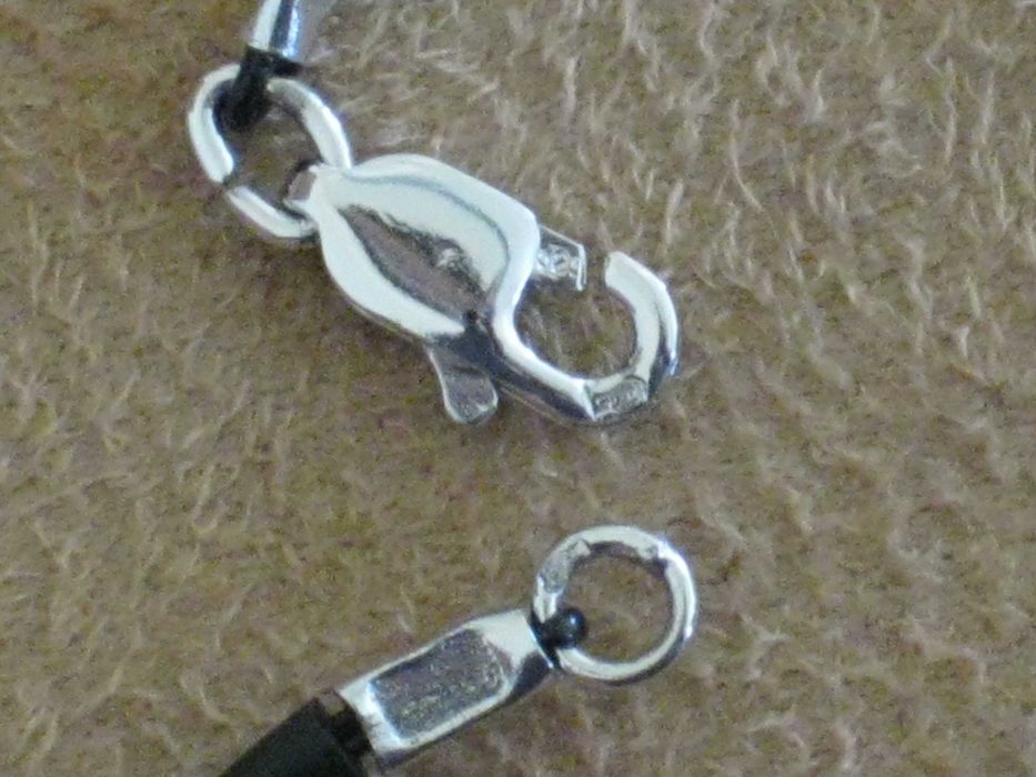 Fio-Volta C/Coral  Prata Maciça de Lei 925`/.. C/Contraste