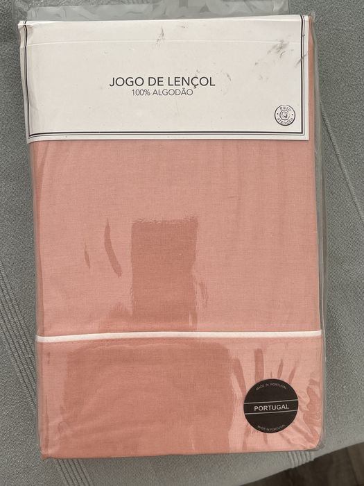 Conjunto de lençóis em algodão solteiro