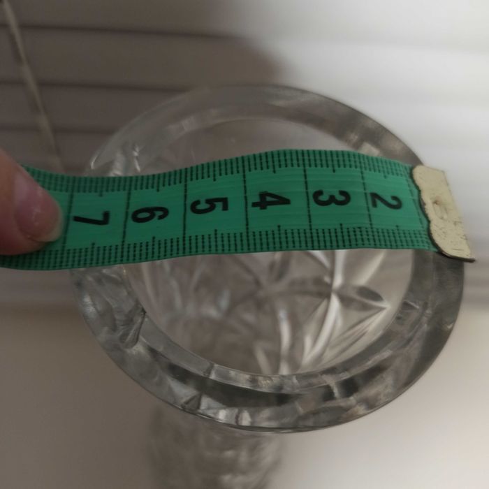 Высокая ваза хрустальная ваза хрусталь на ножке для цветов СССР