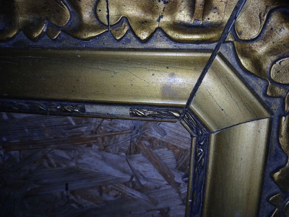 Stara złocona rama 134x66cm